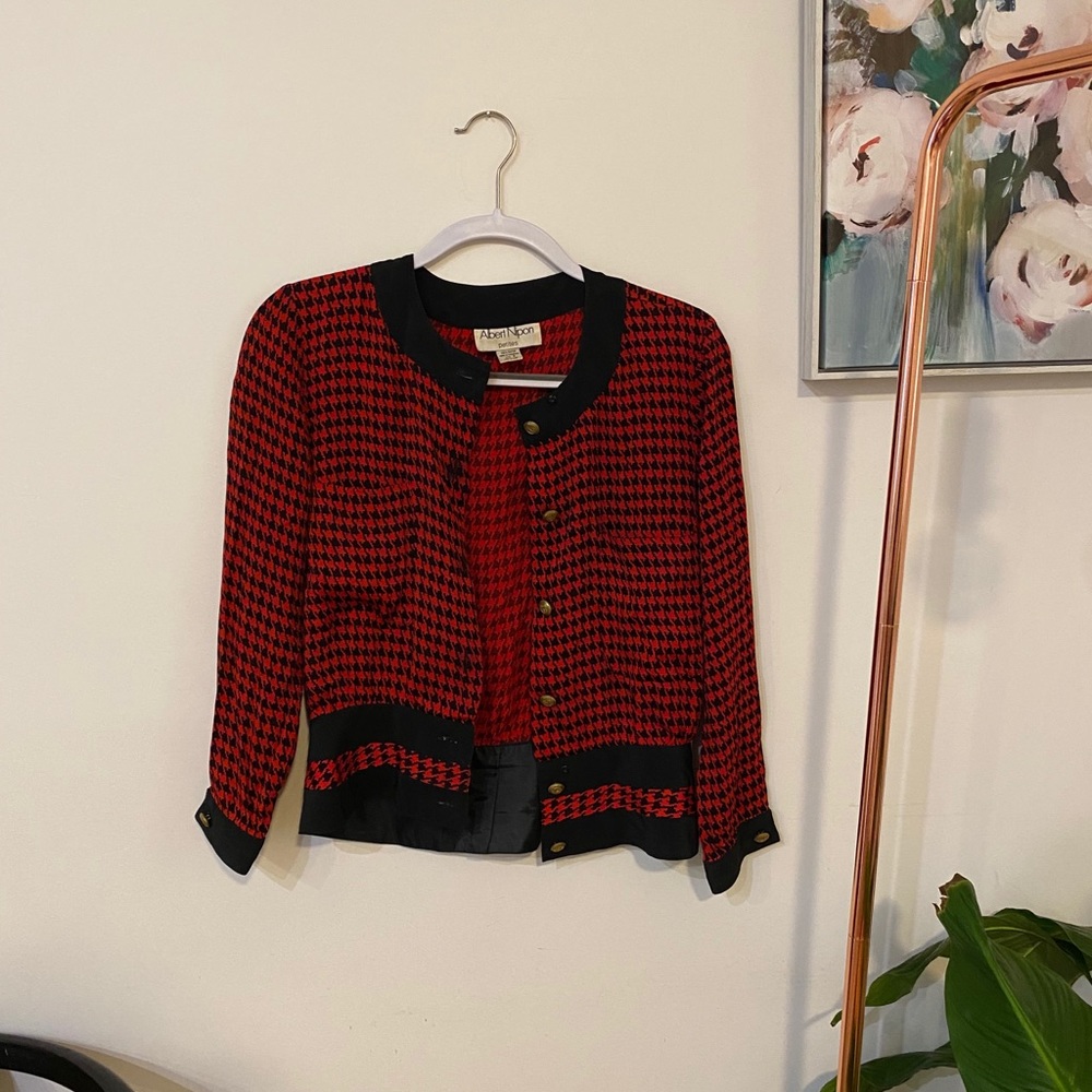 Vintage 90s Professional Silk Skirt and Top Set